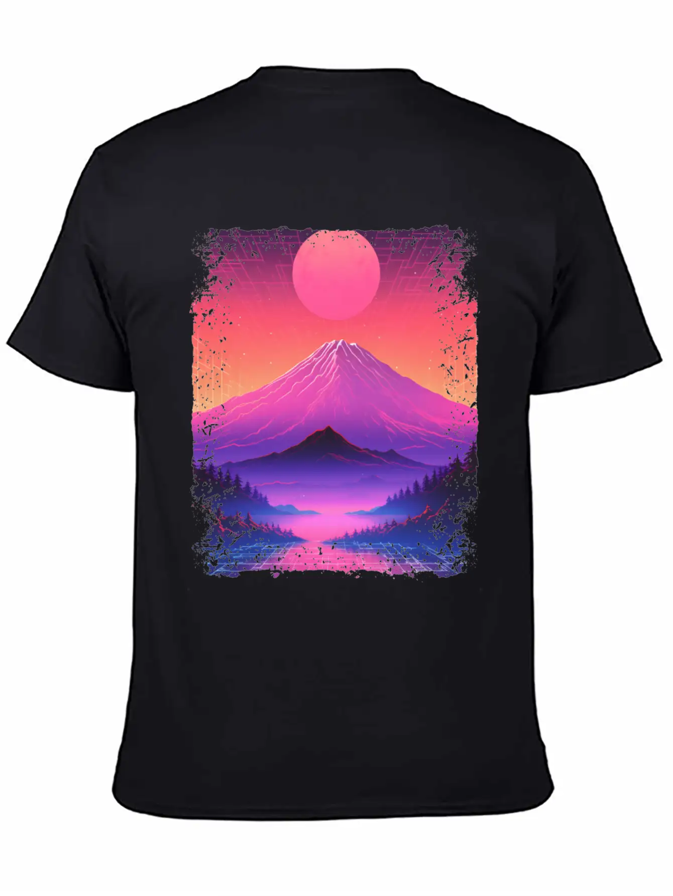 Mount Fuji Aesthetic Japan Sight Vaporwave Volcano Basic Graphic T-Shirt ¨C Daily Comfort In Soft Cotton