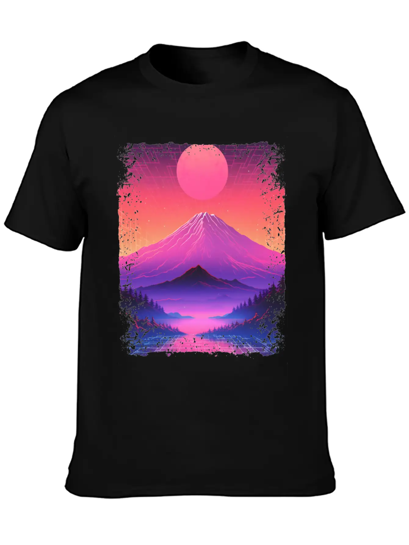 Mount Fuji Aesthetic Japan Sight Vaporwave Volcano Basic Graphic T-Shirt ¨C Daily Comfort In Soft Cotton