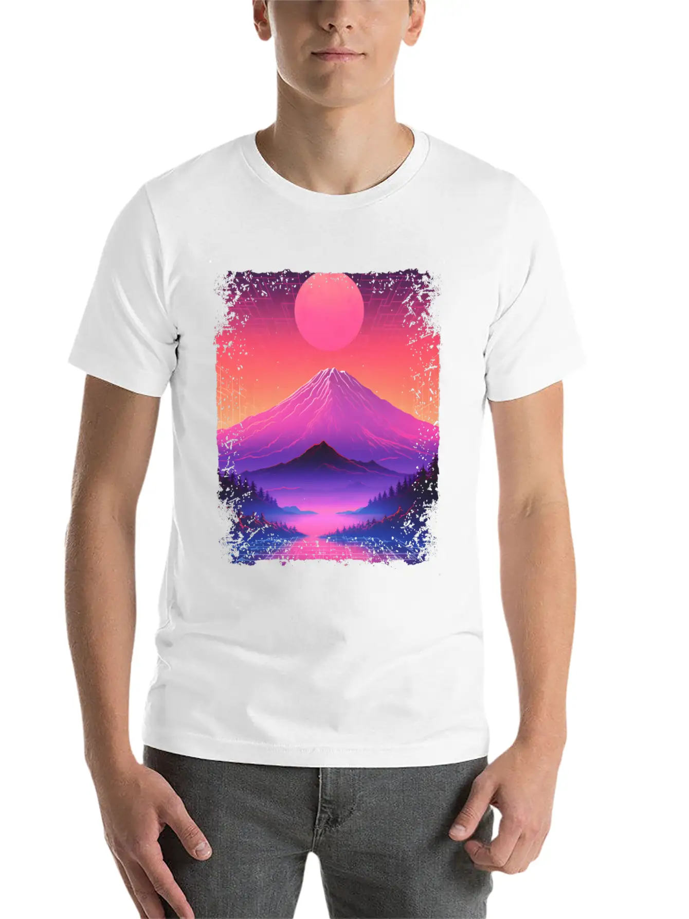 Mount Fuji Aesthetic Japan Sight Vaporwave Volcano Basic Graphic T-Shirt ¨C Daily Comfort In Soft Cotton