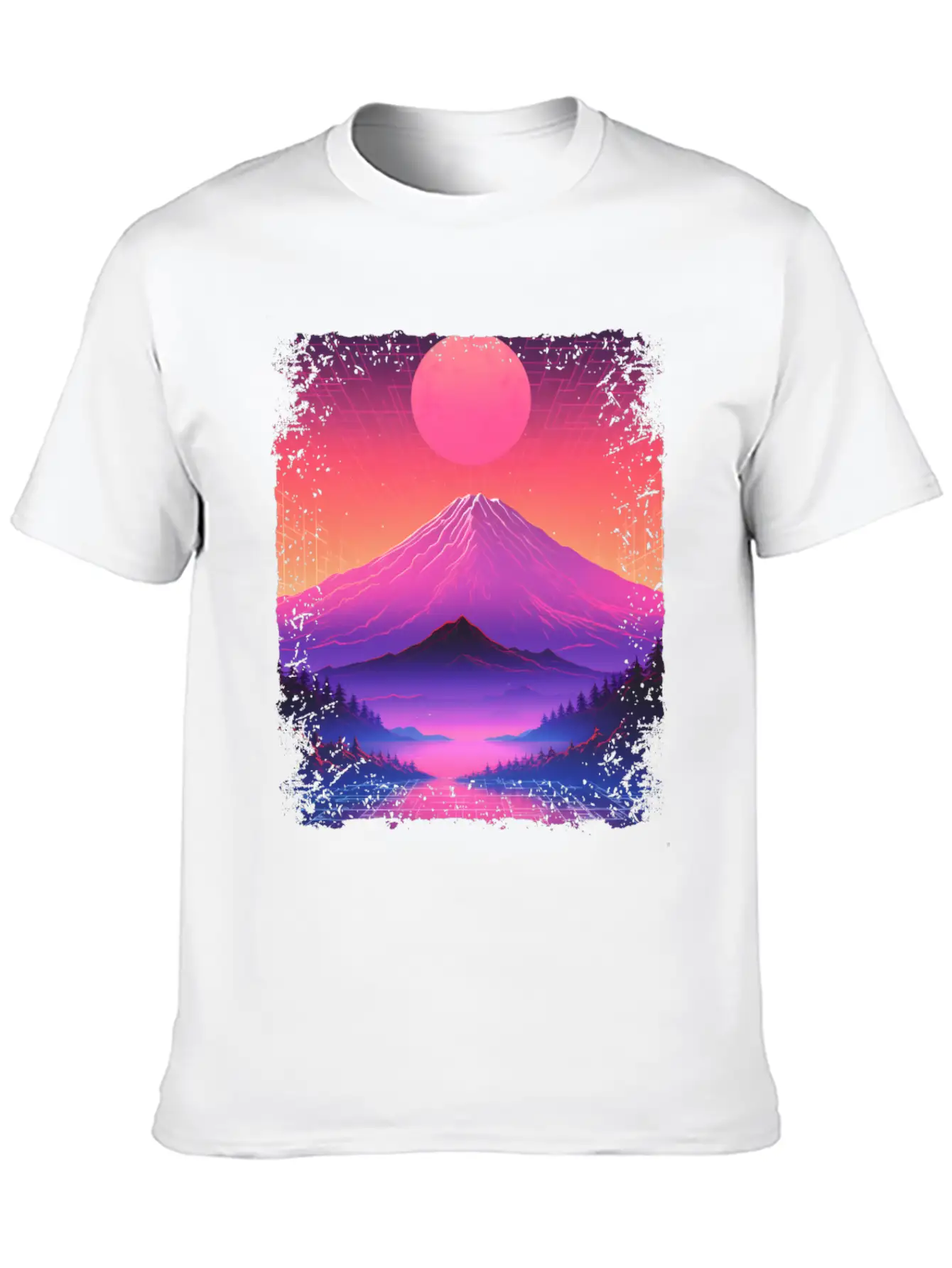 Mount Fuji Aesthetic Japan Sight Vaporwave Volcano Basic Graphic T-Shirt ¨C Daily Comfort In Soft Cotton
