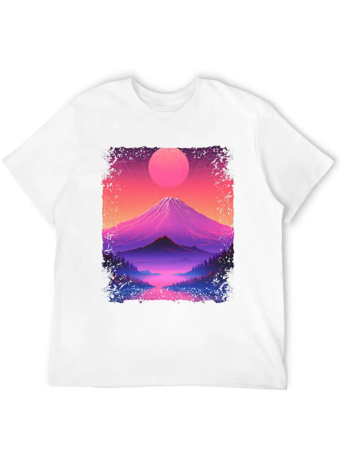 Mount Fuji Aesthetic Japan Sight Vaporwave Volcano Basic Graphic T-Shirt ¨C Daily Comfort In Soft Cotton