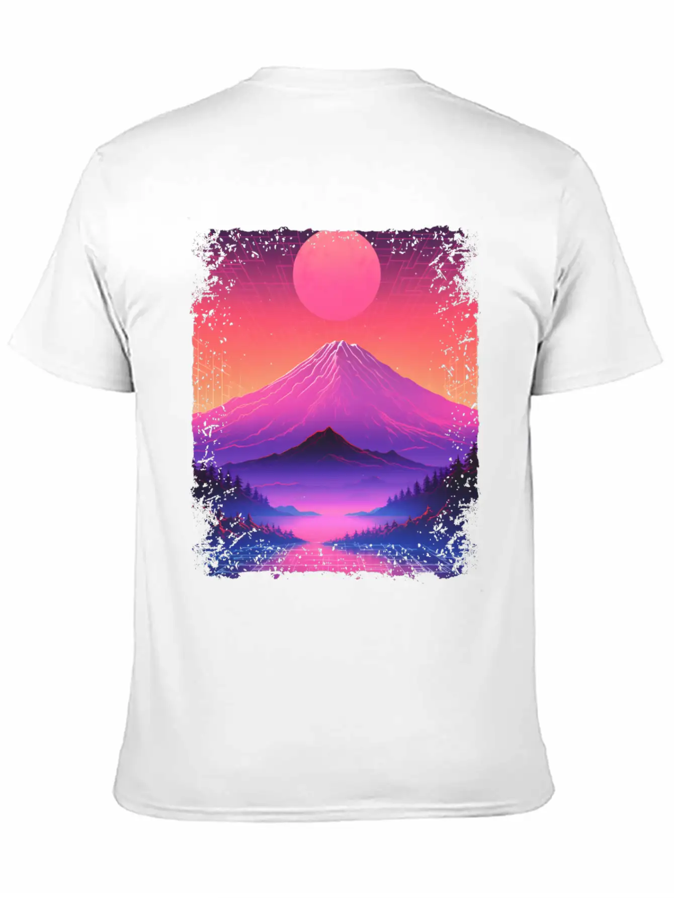 Mount Fuji Aesthetic Japan Sight Vaporwave Volcano Basic Graphic T-Shirt ¨C Daily Comfort In Soft Cotton