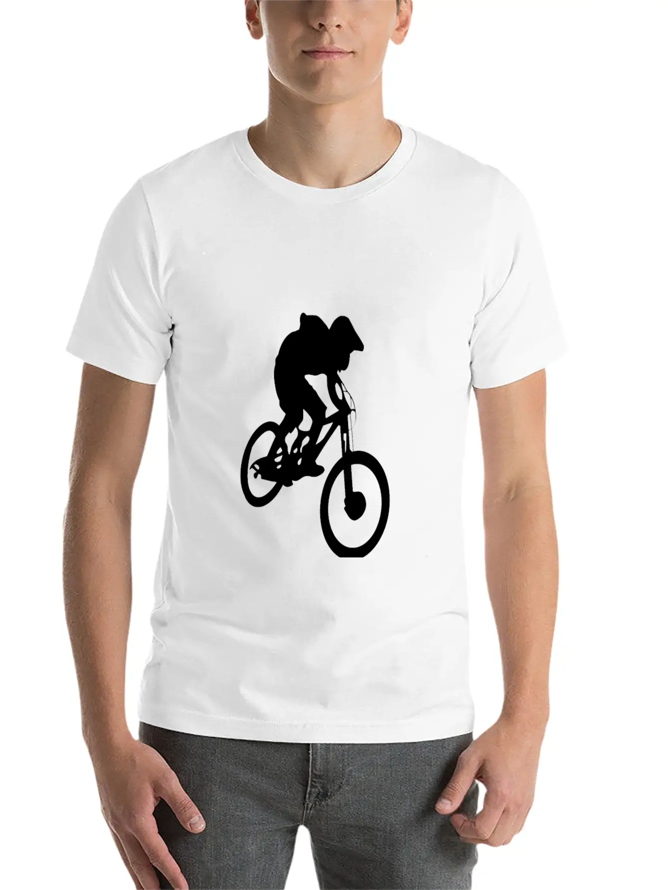 Mountain Biker Essential Cotton Tee For Daily Outfits ¨C Unisex Style