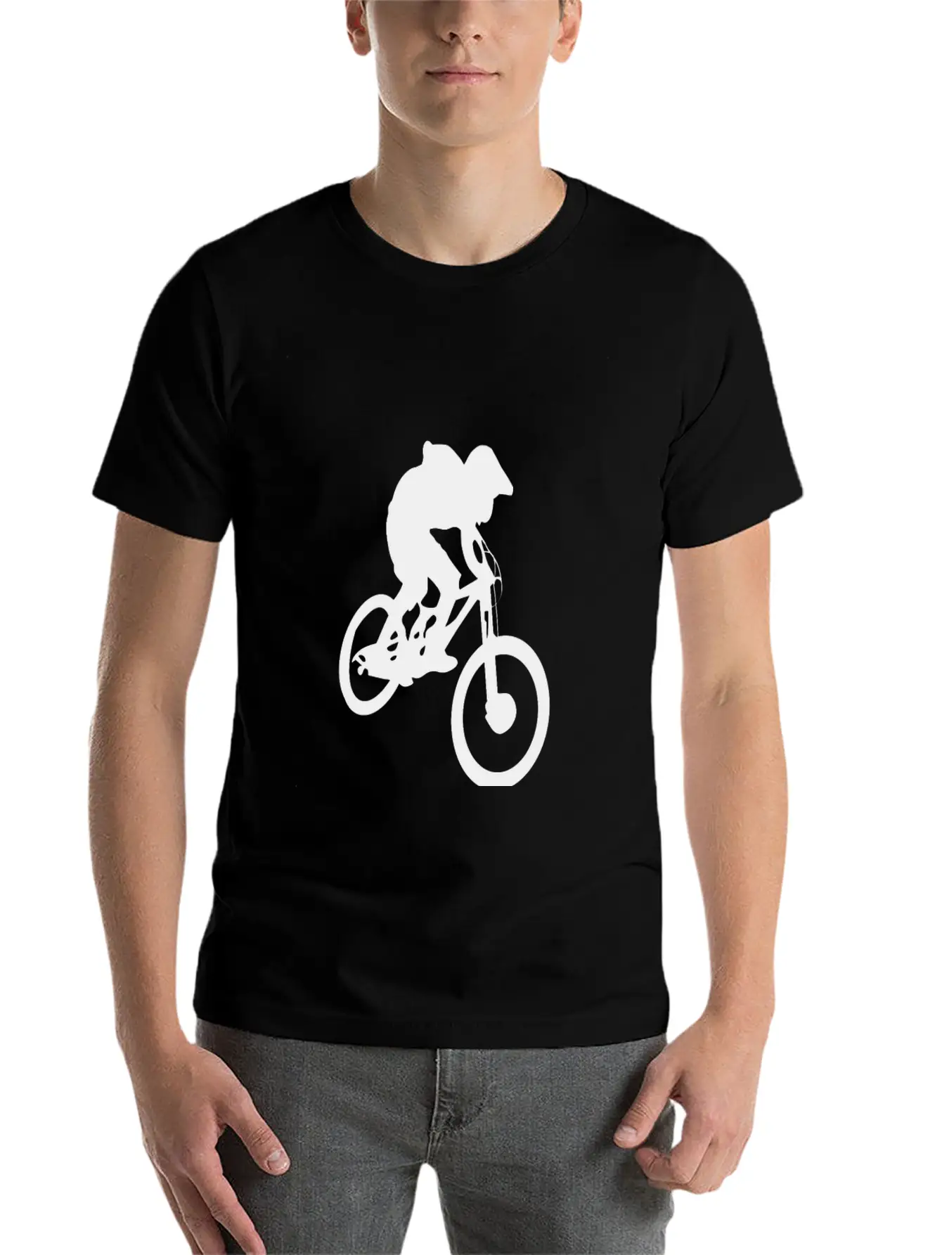 Mountain Biker Essential Cotton Tee For Daily Outfits ¨C Unisex Style