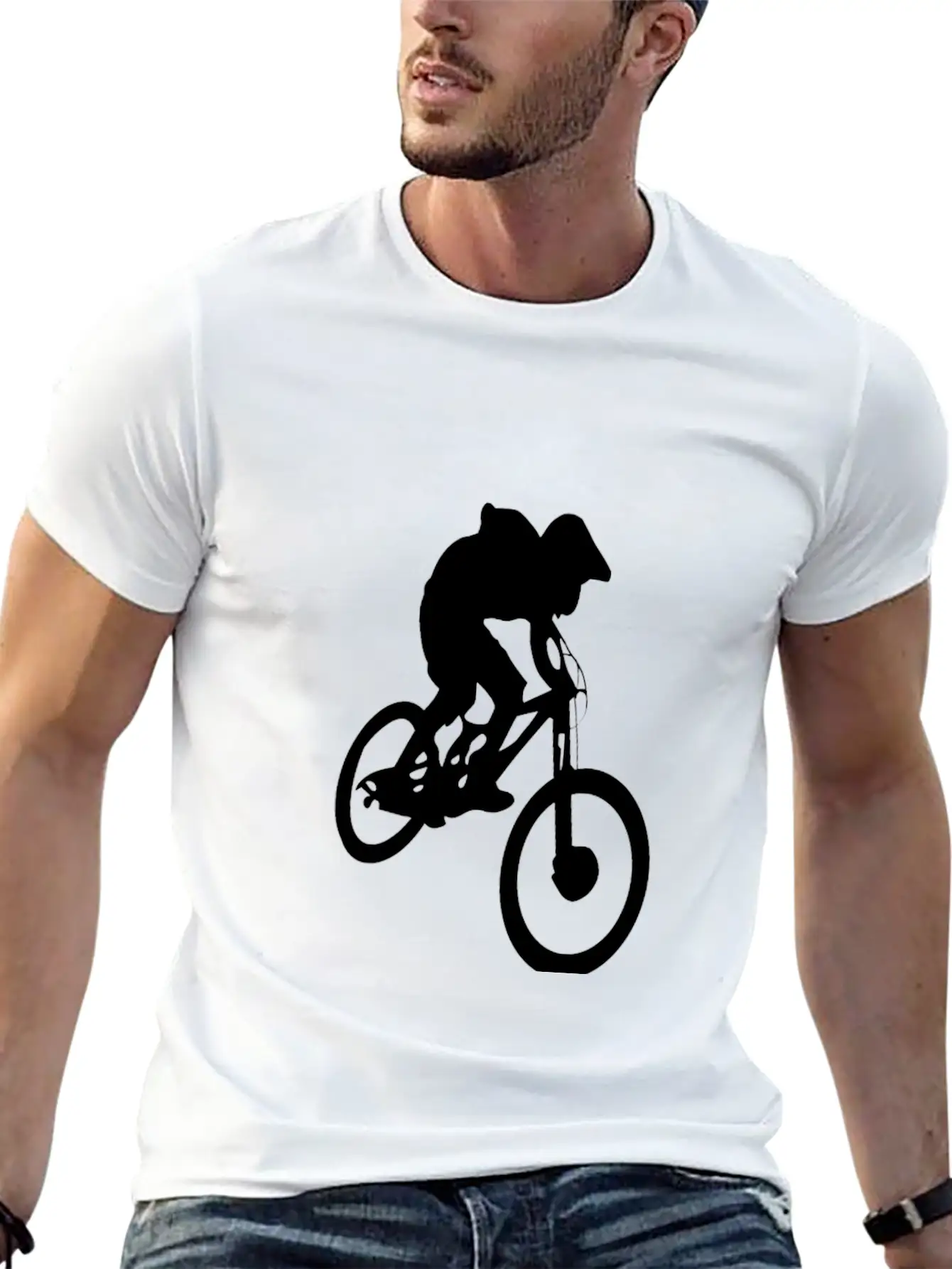 Mountain Biker Essential Cotton Tee For Daily Outfits ¨C Unisex Style