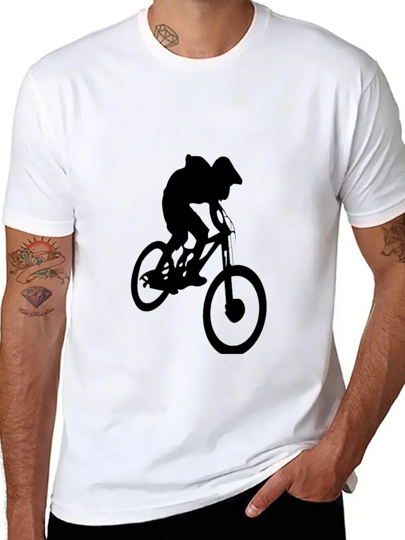 Mountain Biker Essential Cotton Tee For Daily Outfits ¨C Unisex Style