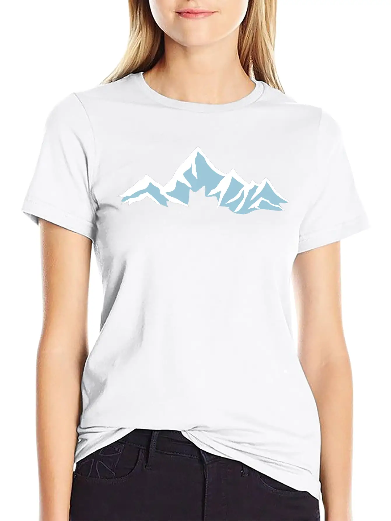 Mountain, Mountains, Glacier Essential Cotton Tee For Daily Outfits ¨C Unisex Style
