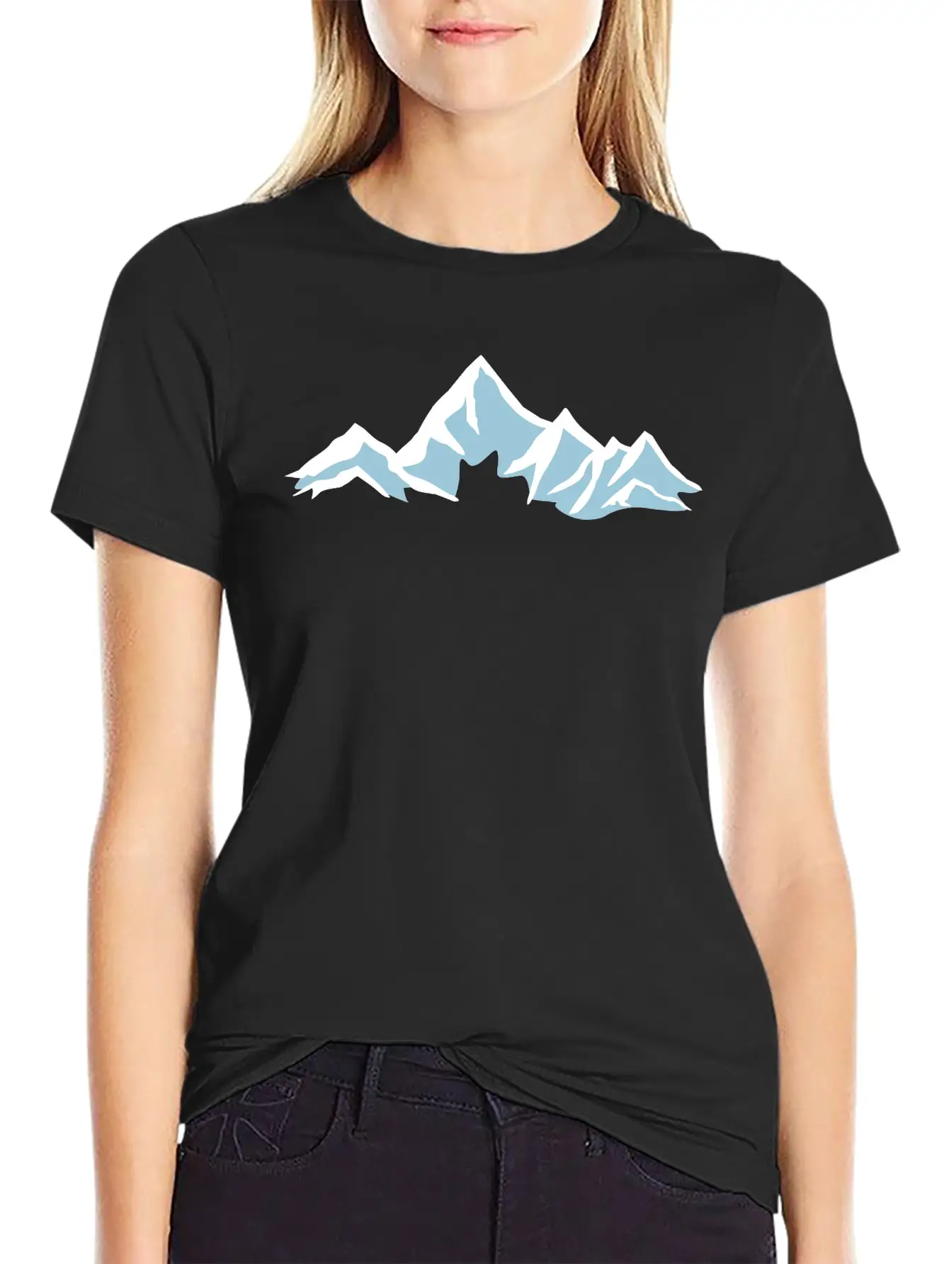 Mountain, Mountains, Glacier Essential Cotton Tee For Daily Outfits ¨C Unisex Style