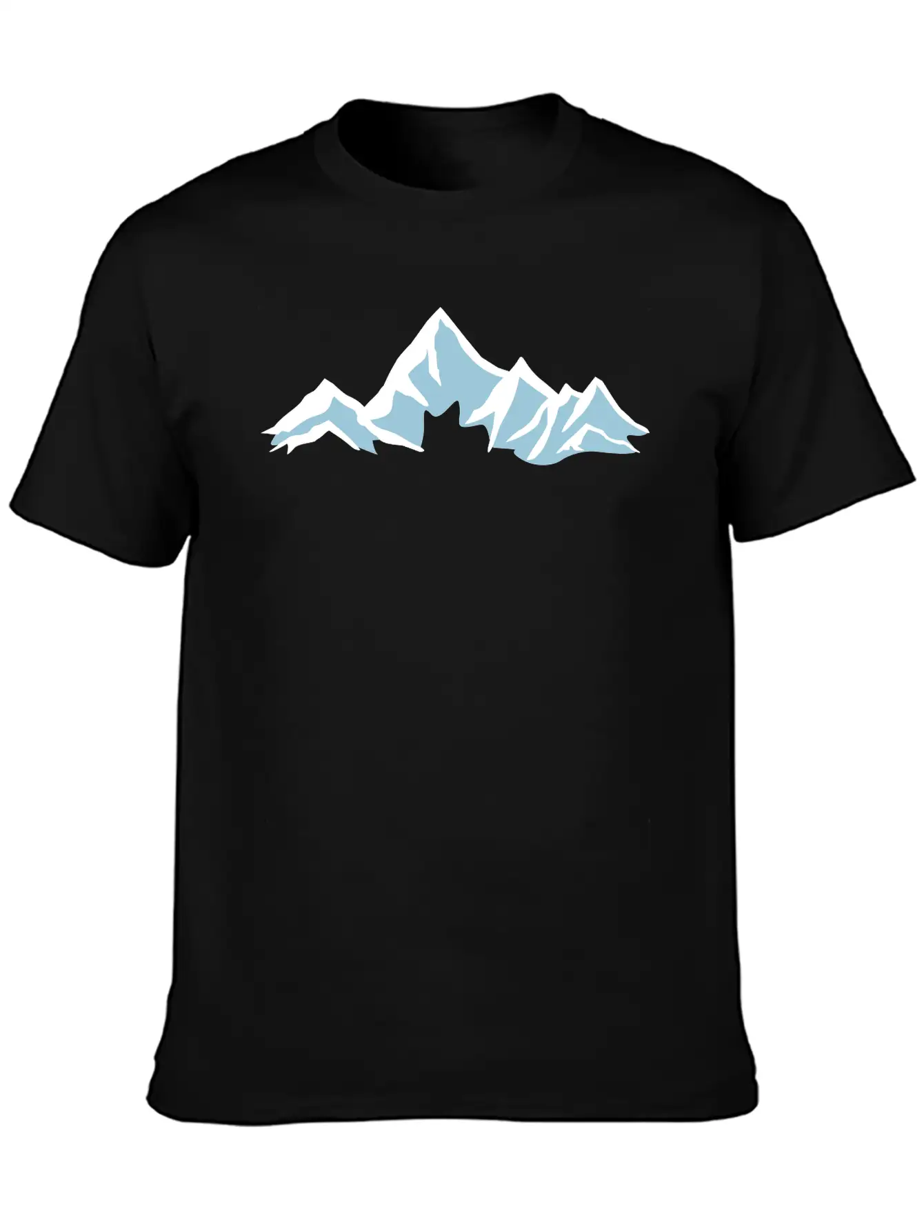 Mountain, Mountains, Glacier Essential Cotton Tee For Daily Outfits ¨C Unisex Style