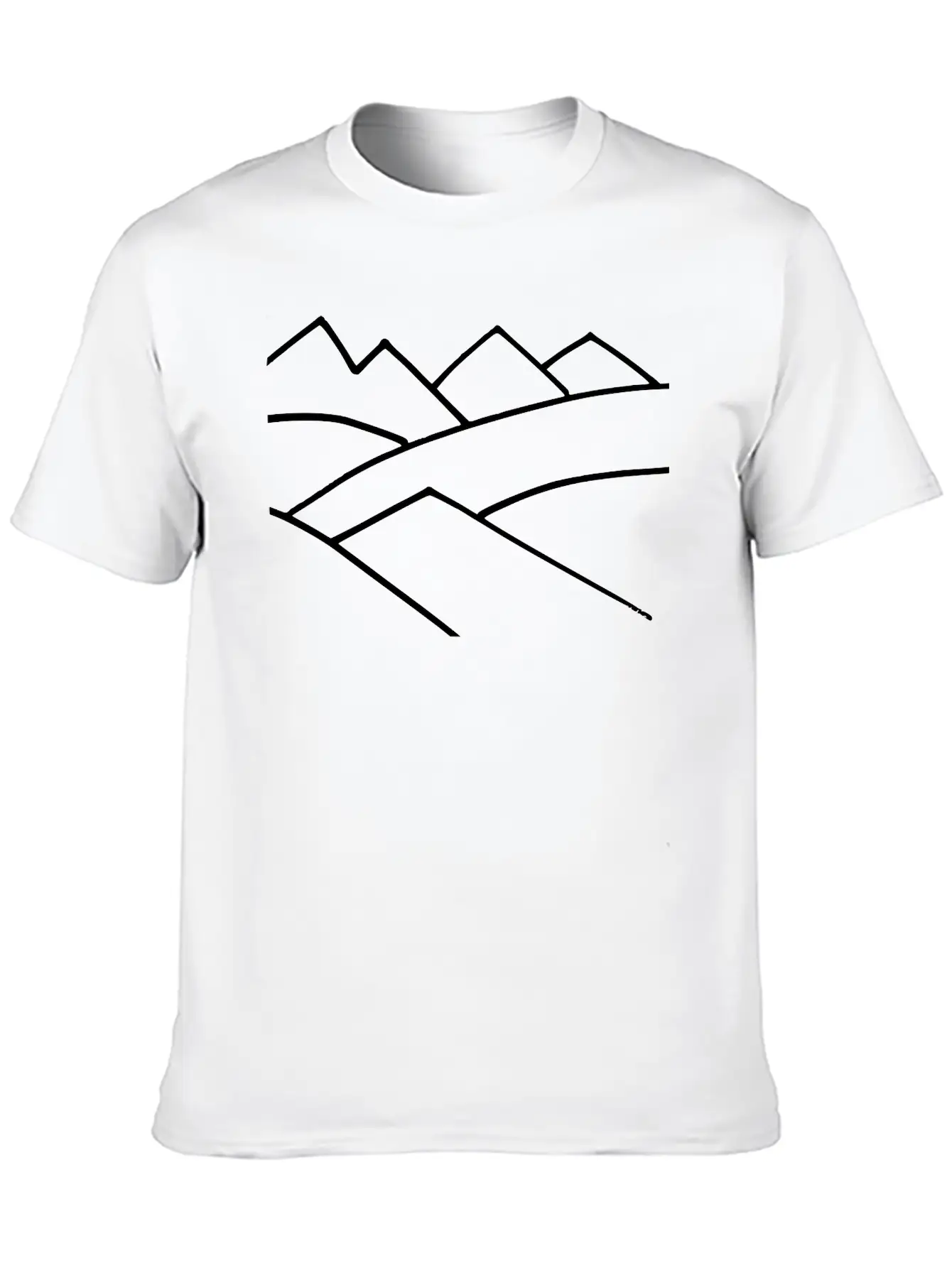 Mountain Outlines Soft Cotton Short Sleeve Tee ¨C Unisex Wardrobe Staple