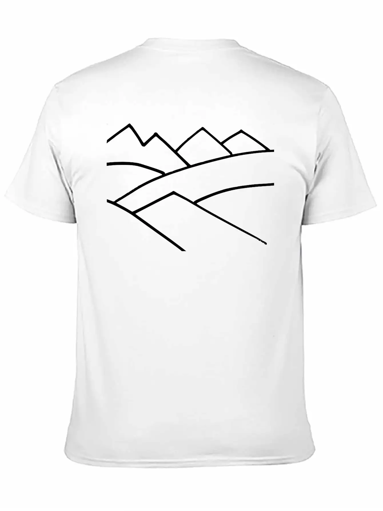 Mountain Outlines Soft Cotton Short Sleeve Tee ¨C Unisex Wardrobe Staple