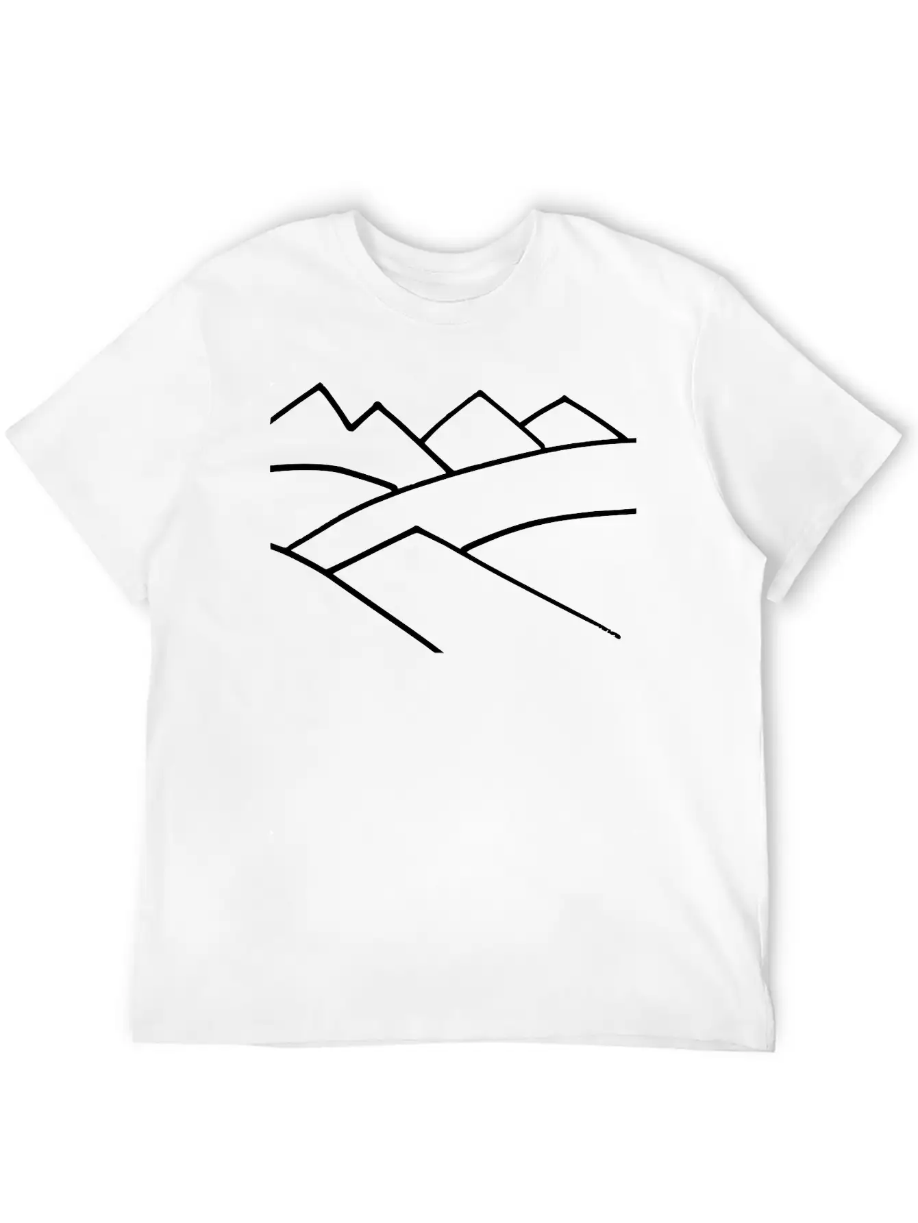 Mountain Outlines Soft Cotton Short Sleeve Tee ¨C Unisex Wardrobe Staple