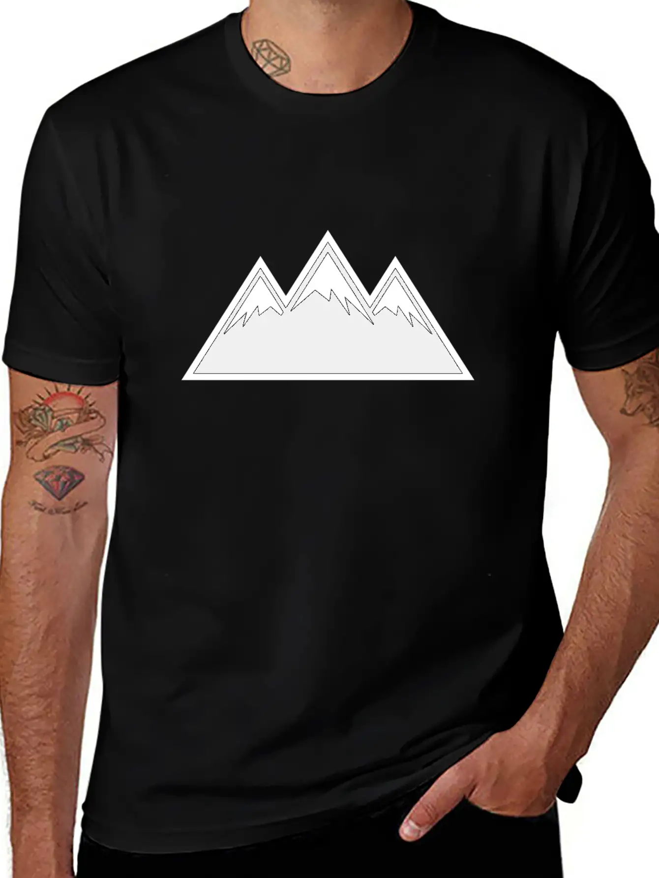 Mountains Essential Cotton Tee For Daily Outfits ¨C Unisex Style