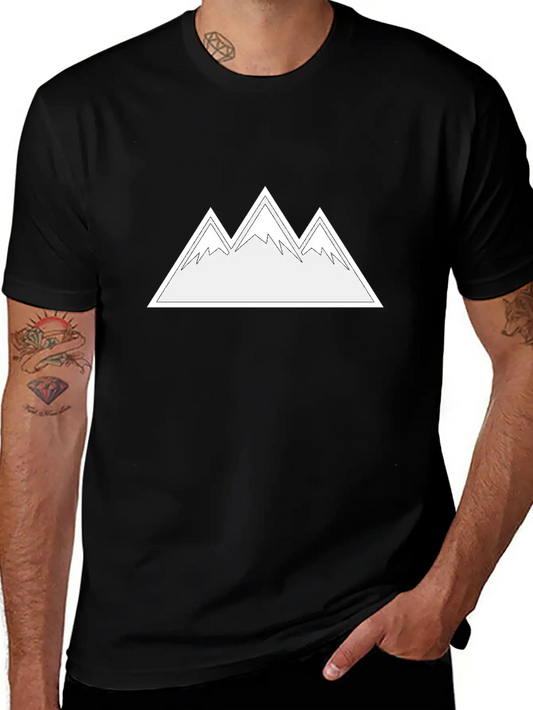 Mountains Essential Cotton Tee For Daily Outfits ¨C Unisex Style