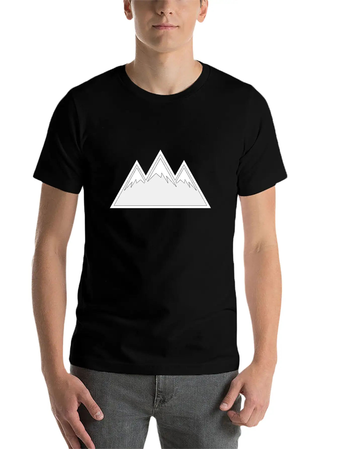 Mountains Essential Cotton Tee For Daily Outfits ¨C Unisex Style