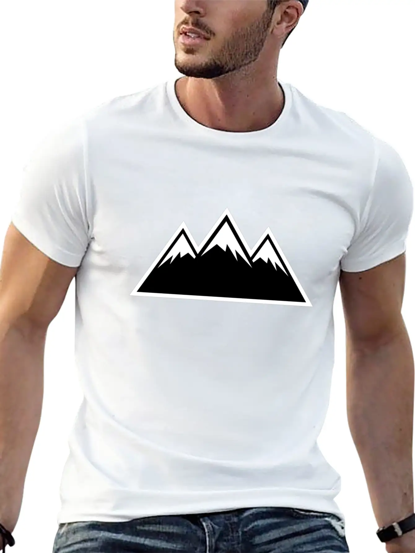 Mountains Essential Cotton Tee For Daily Outfits ¨C Unisex Style