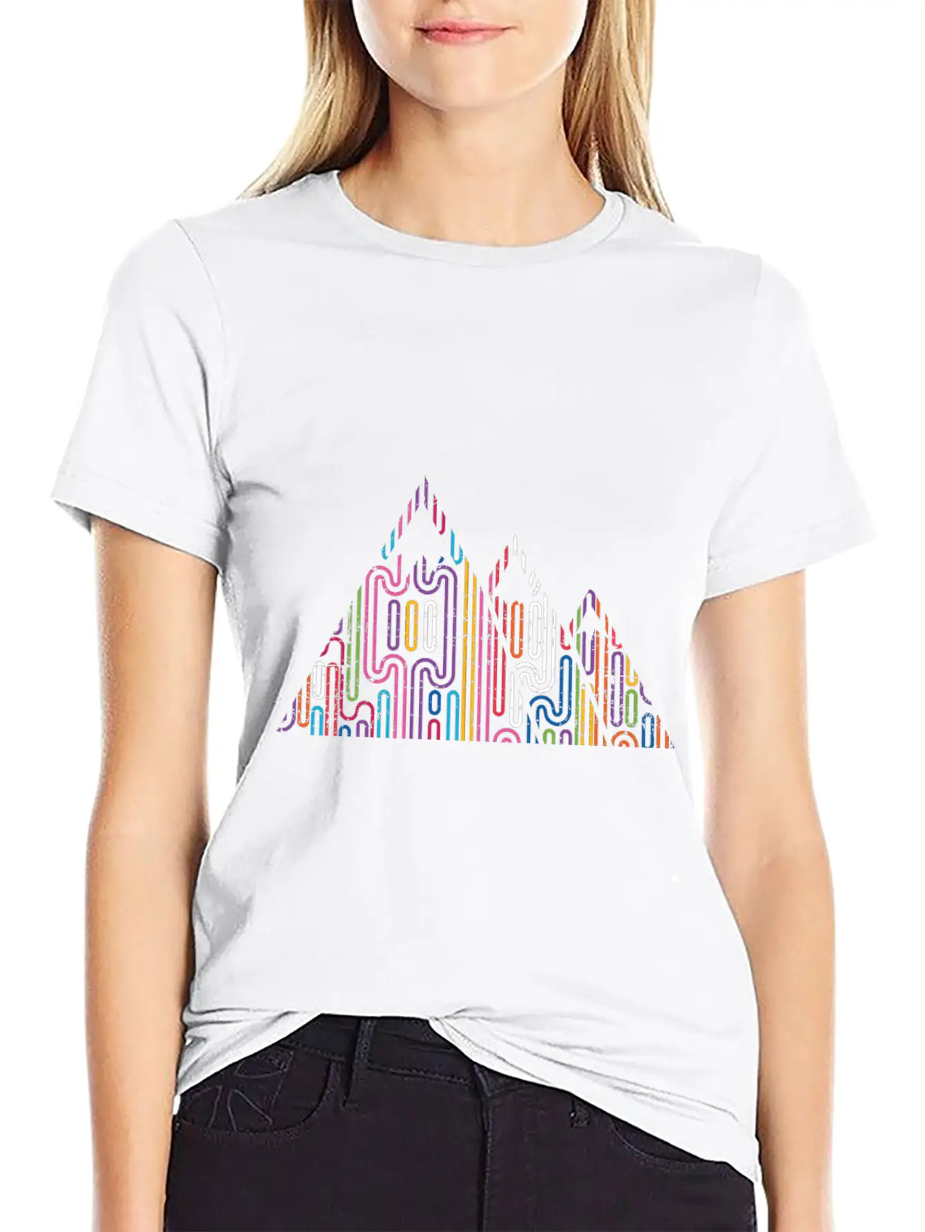 Mountains Mountain Peaks Mountains Essential Cotton Tee For Daily Outfits ¨C Unisex Style