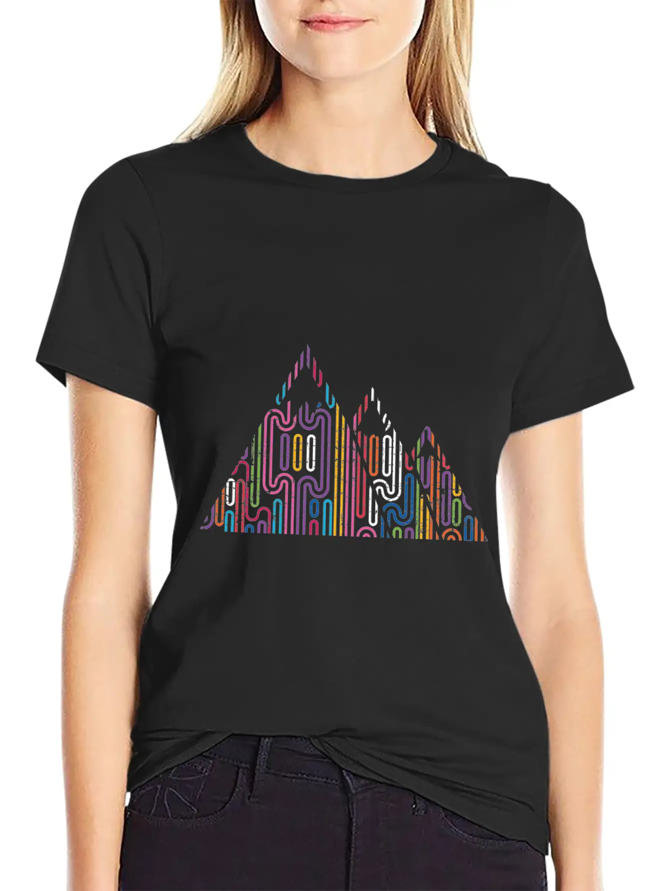 Mountains Mountain Peaks Mountains Essential Cotton Tee For Daily Outfits ¨C Unisex Style