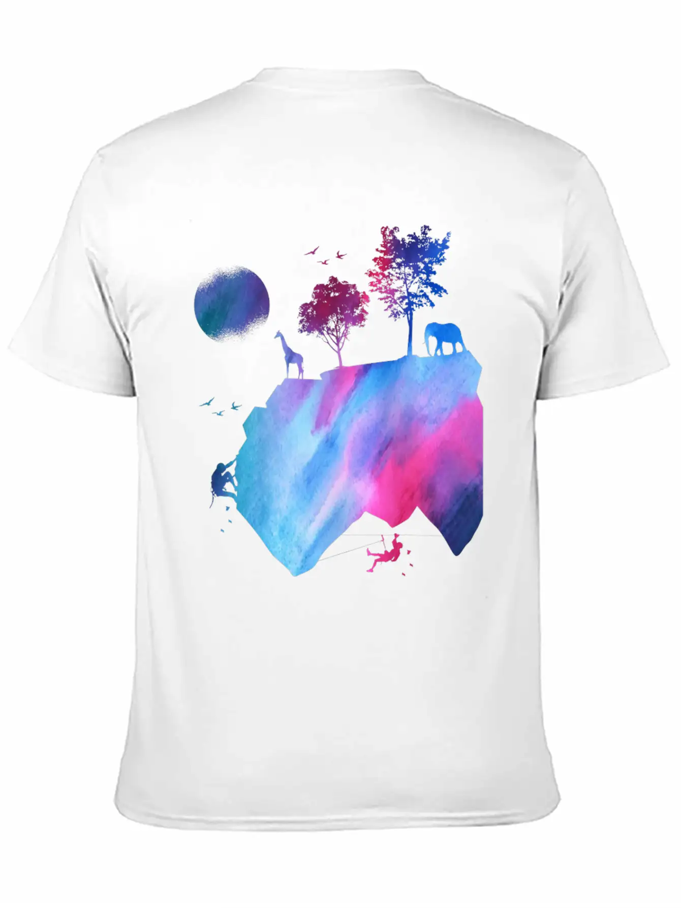 Mountains, Nature, Hiking, Camping, Hike Basic Graphic T-Shirt ¨C Daily Comfort In Soft Cotton