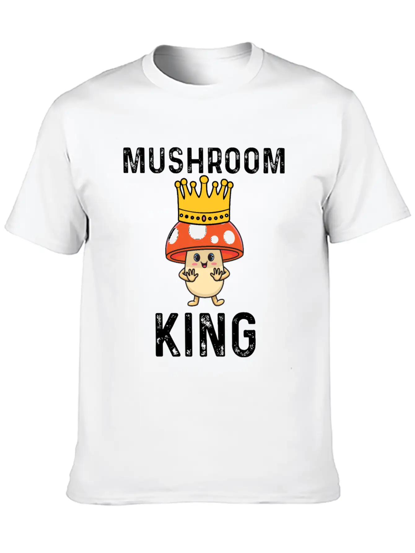 Mushroom King Basic Graphic T-Shirt ¨C Daily Comfort In Soft Cotton