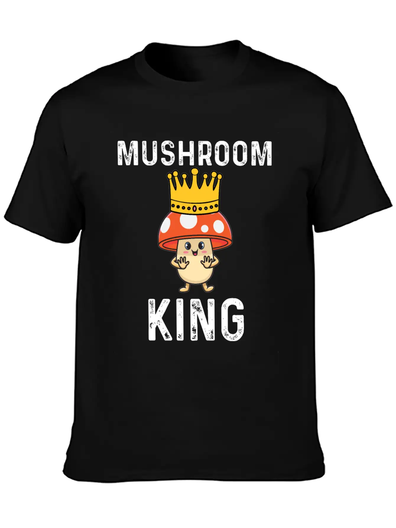 Mushroom King Basic Graphic T-Shirt ¨C Daily Comfort In Soft Cotton