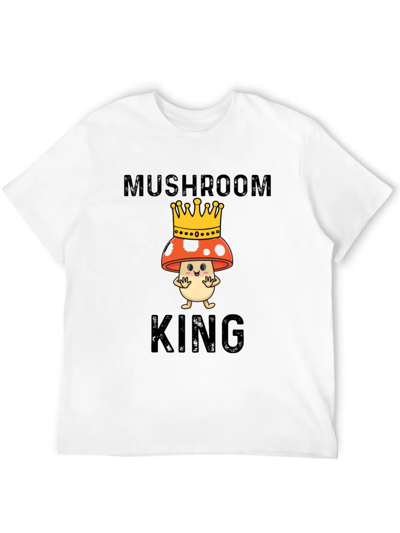 Mushroom King Basic Graphic T-Shirt ¨C Daily Comfort In Soft Cotton