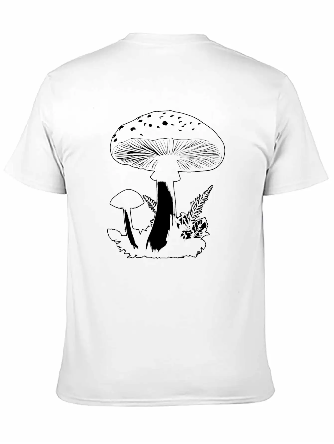 Mushroom Picker Fungi Forest Essential Cotton Tee For Daily Outfits ¨C Unisex Style