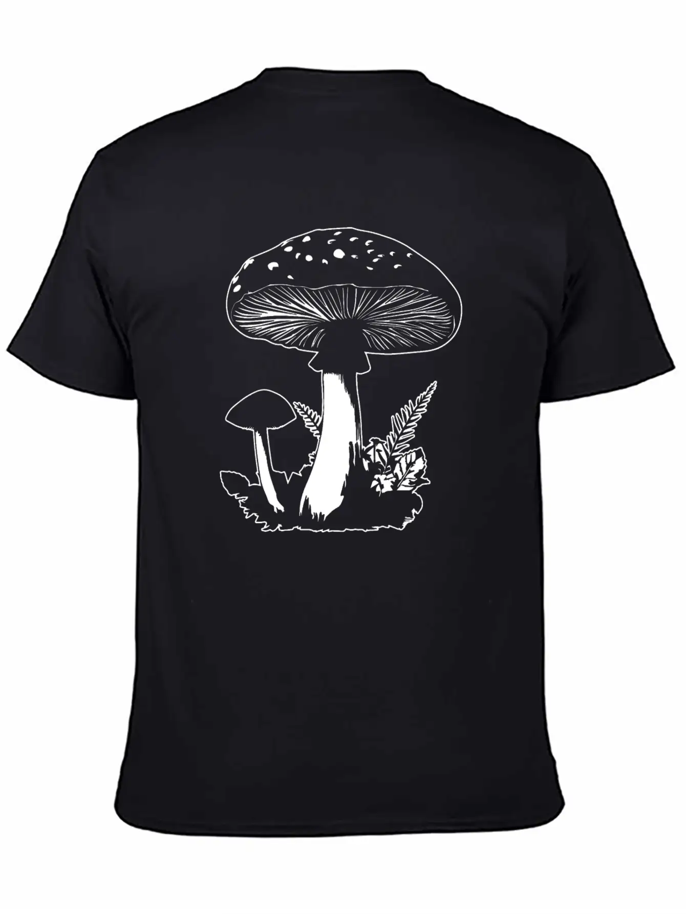 Mushroom Picker Fungi Forest Essential Cotton Tee For Daily Outfits ¨C Unisex Style