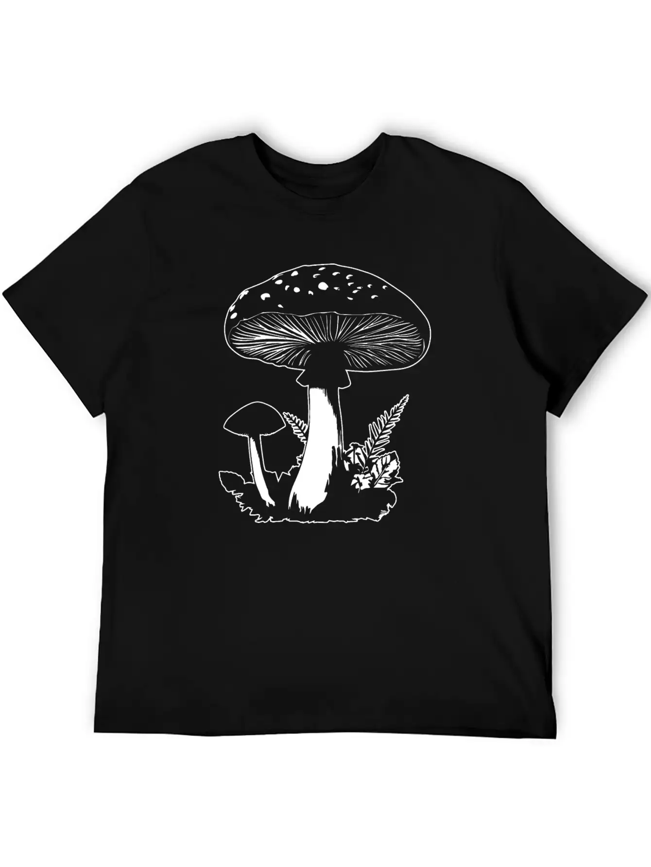 Mushroom Picker Fungi Forest Essential Cotton Tee For Daily Outfits ¨C Unisex Style