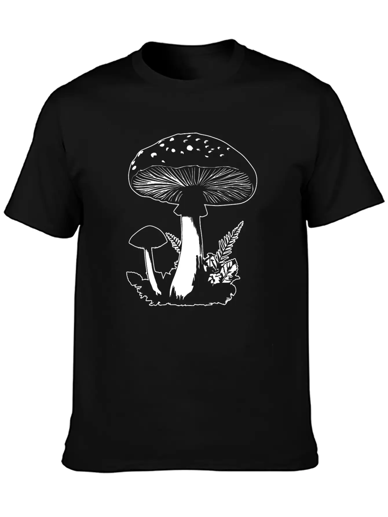 Mushroom Picker Fungi Forest Essential Cotton Tee For Daily Outfits ¨C Unisex Style