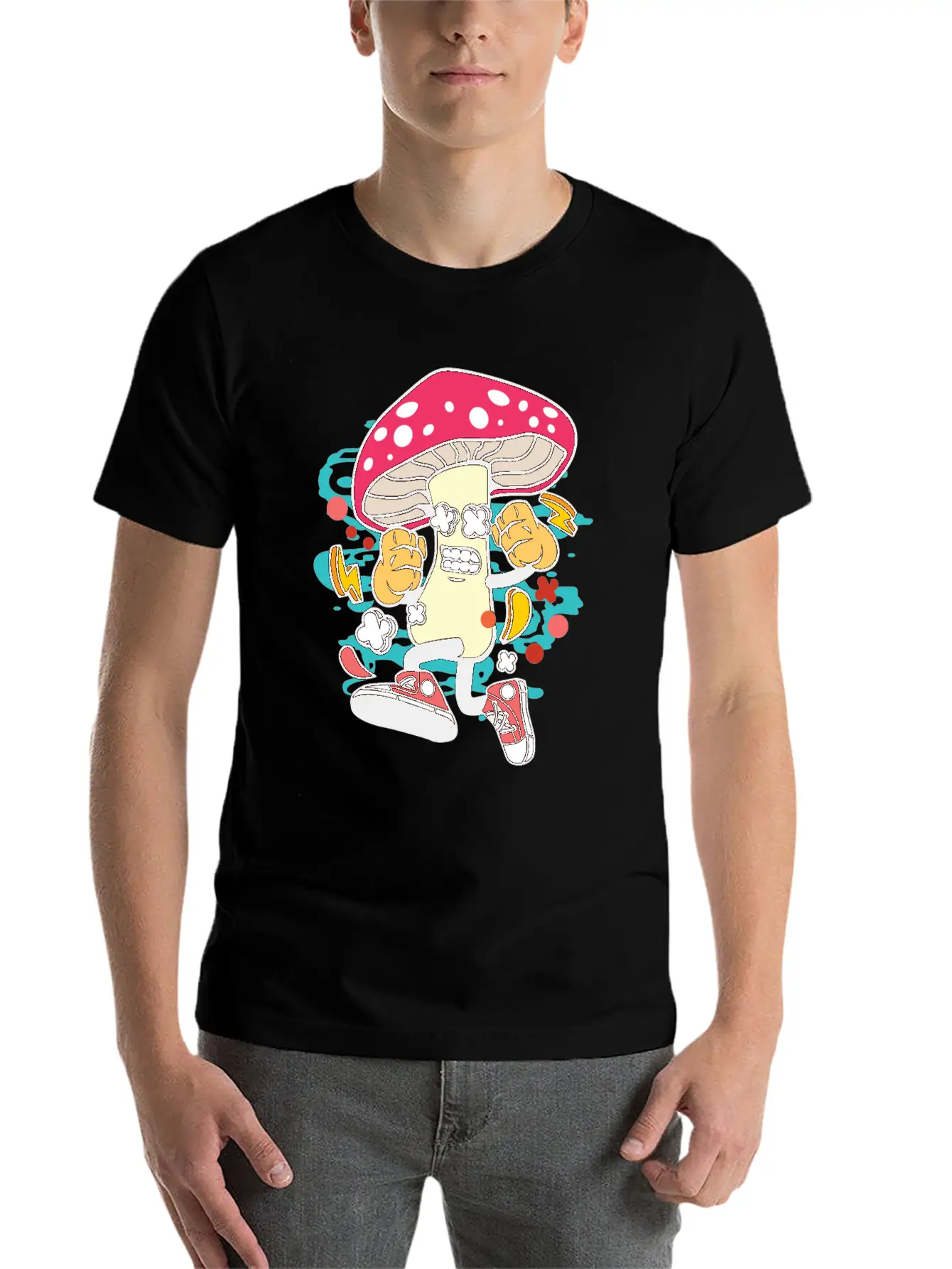 Mushroom Soft Cotton Short Sleeve Tee ¨C Unisex Wardrobe Staple