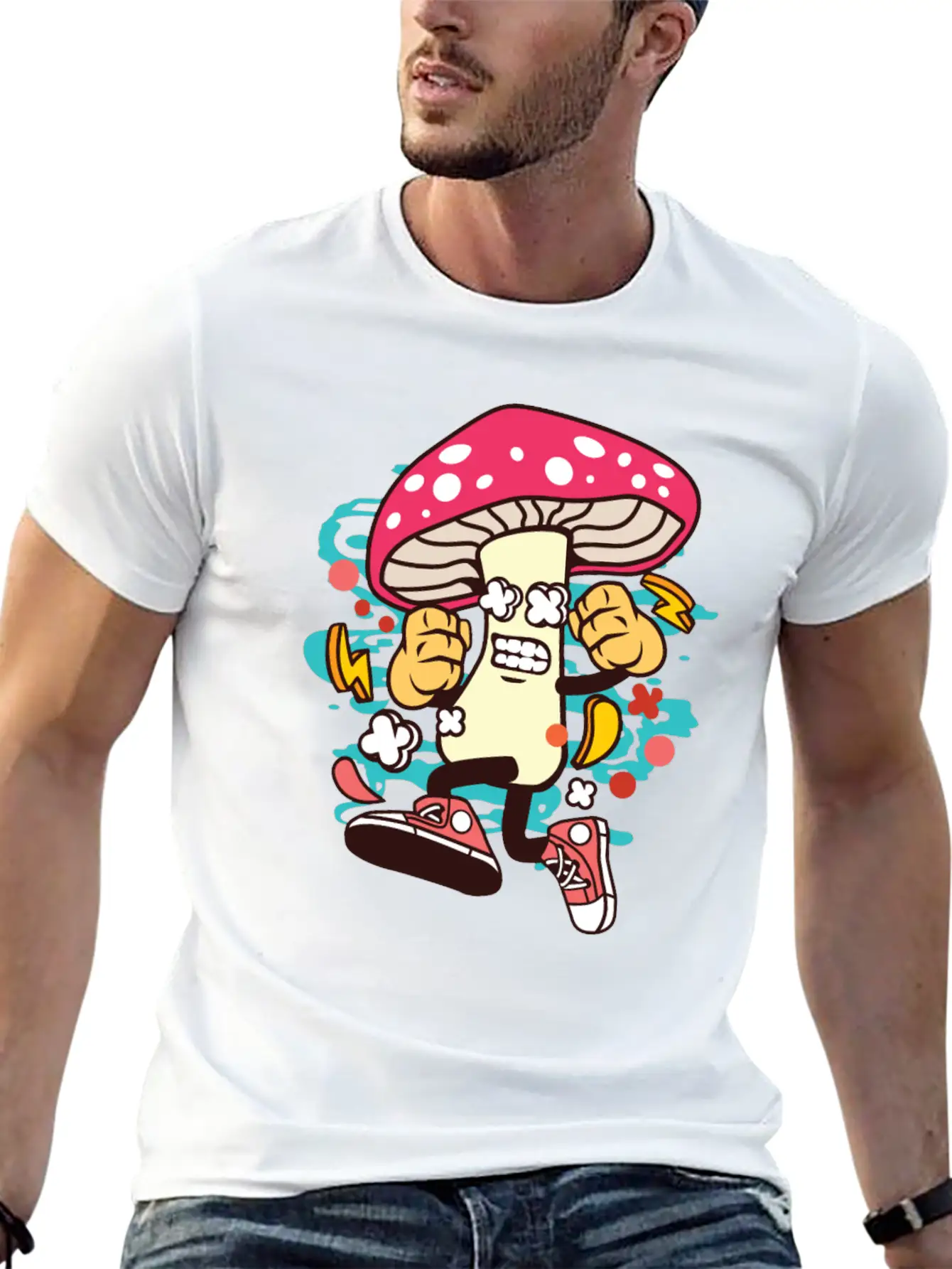 Mushroom Soft Cotton Short Sleeve Tee ¨C Unisex Wardrobe Staple