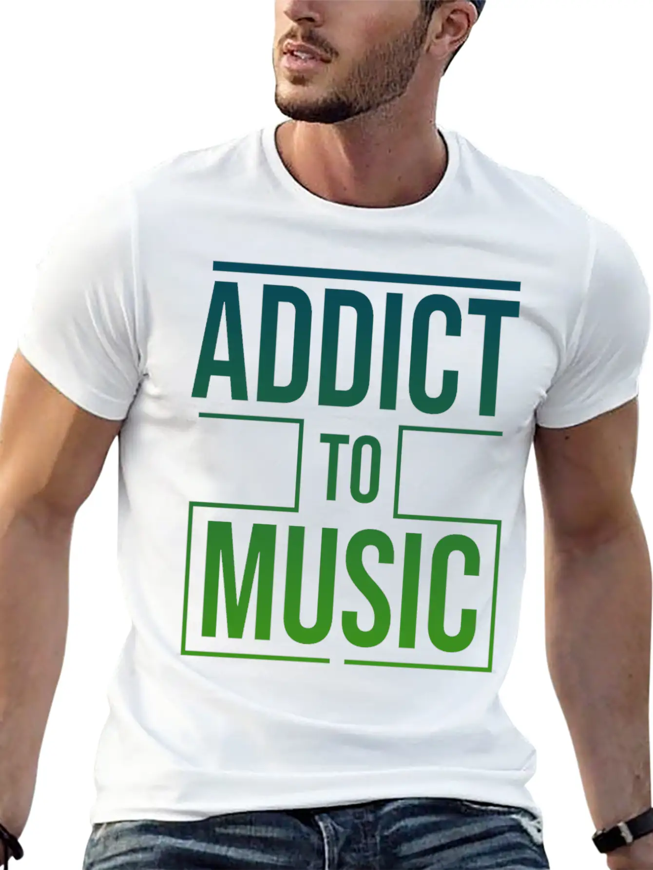 Music Addict DJ Rave Electro Techno Soft Cotton Short Sleeve Tee ¨C Unisex Wardrobe Staple