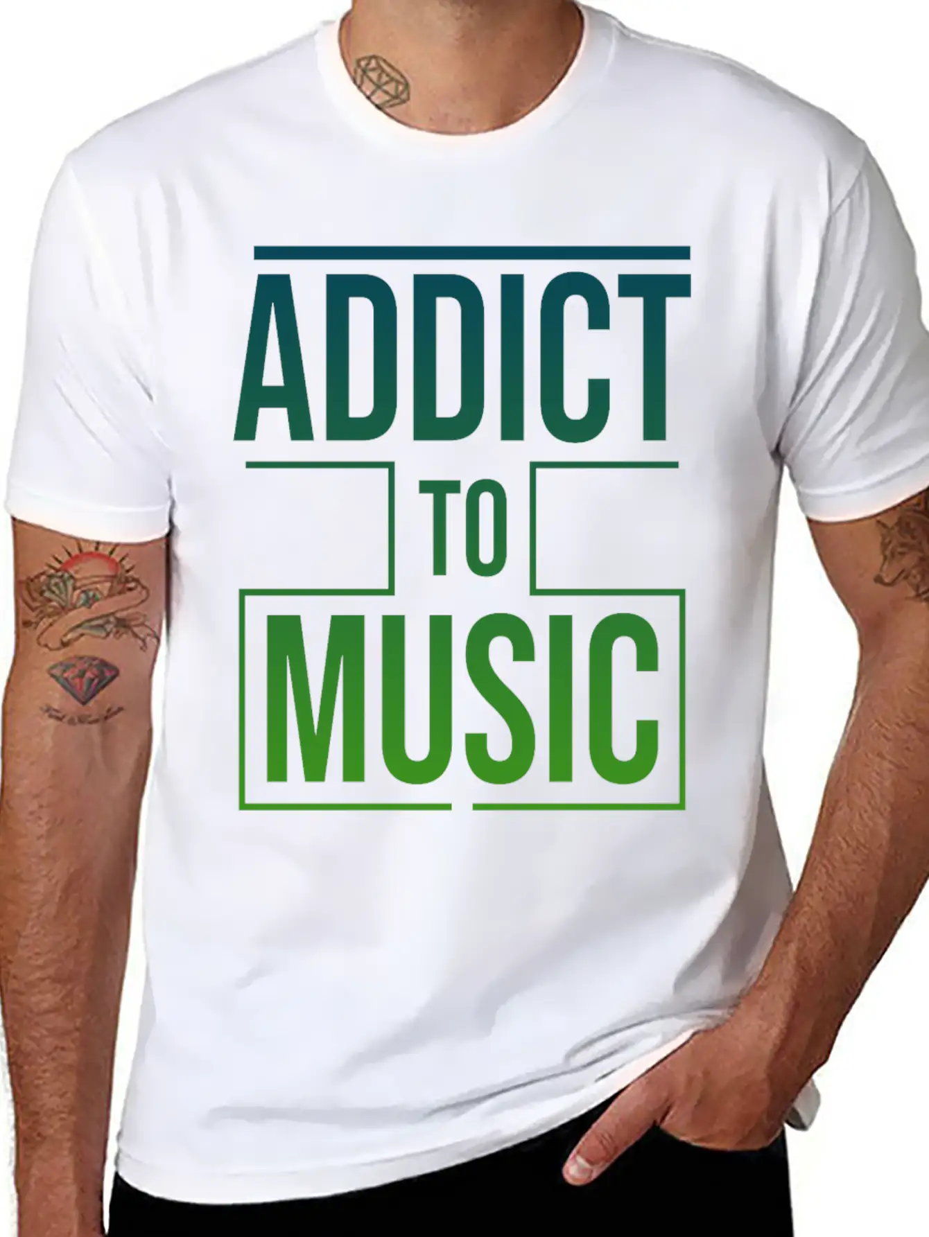 Music Addict DJ Rave Electro Techno Soft Cotton Short Sleeve Tee ¨C Unisex Wardrobe Staple