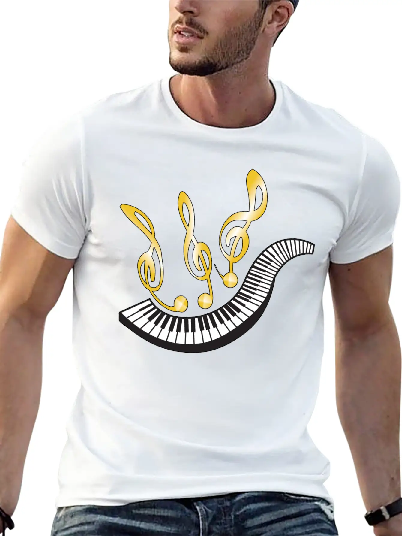 Music Essential Cotton Tee For Daily Outfits ¨C Unisex Style