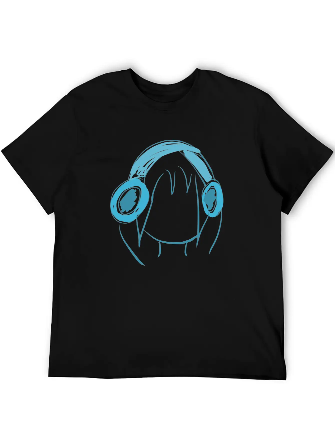 Music Head Icon Essential Cotton Tee For Daily Outfits ¨C Unisex Style