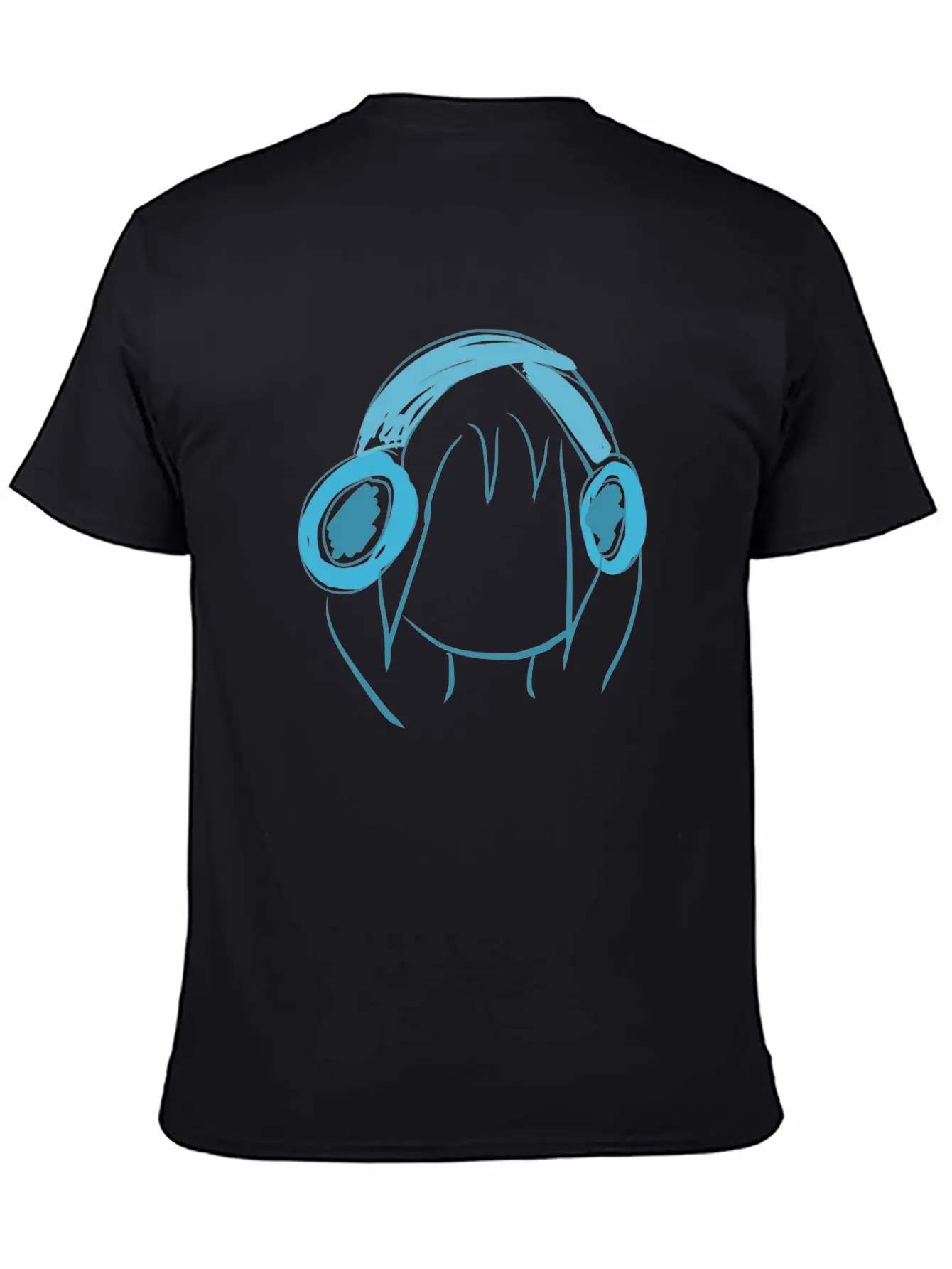 Music Head Icon Essential Cotton Tee For Daily Outfits ¨C Unisex Style