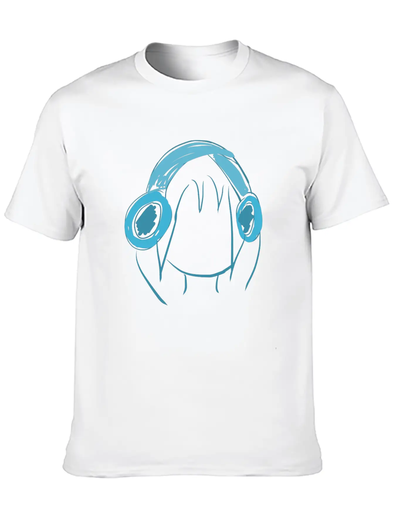 Music Head Icon Essential Cotton Tee For Daily Outfits ¨C Unisex Style