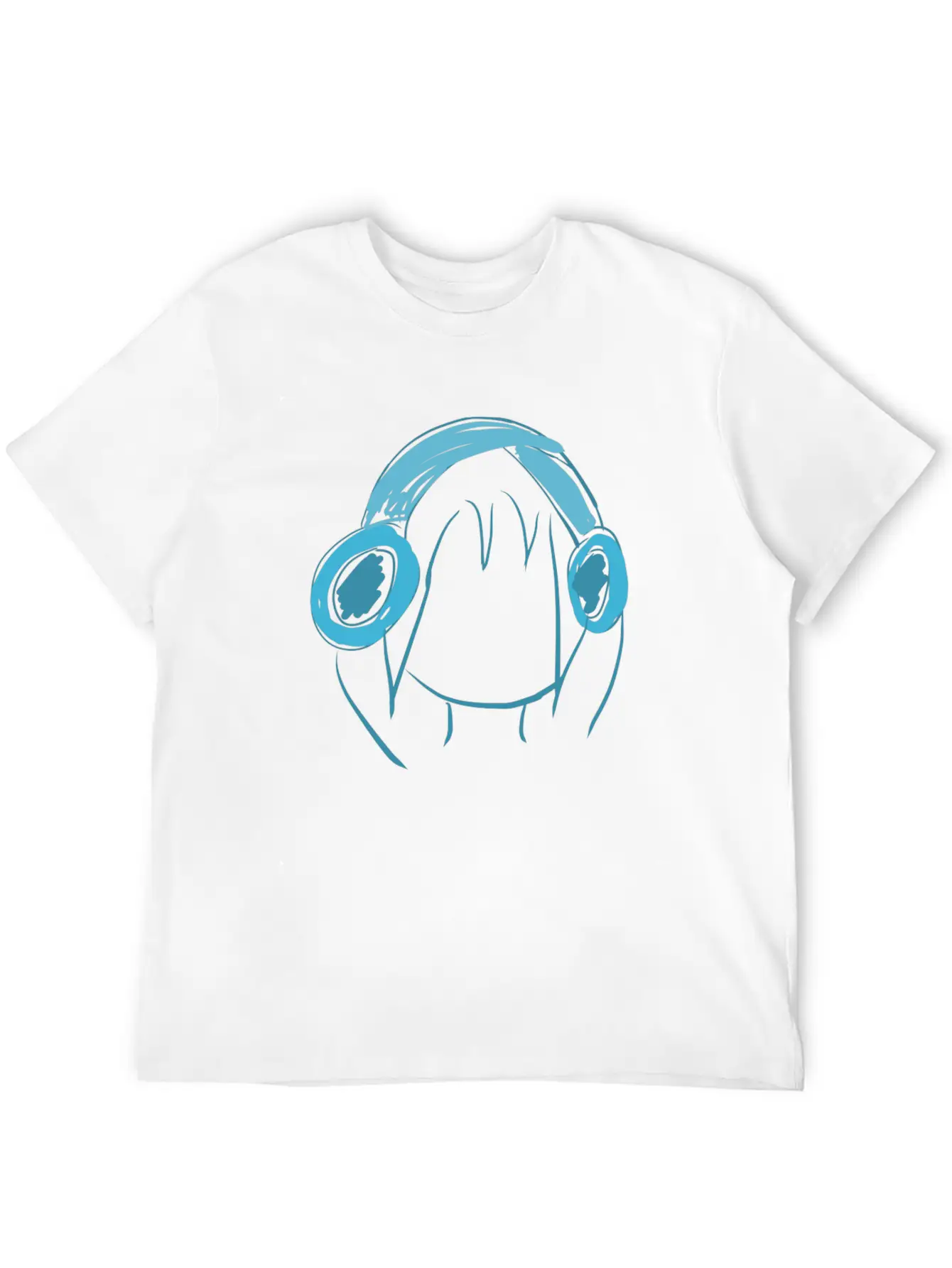 Music Head Icon Essential Cotton Tee For Daily Outfits ¨C Unisex Style