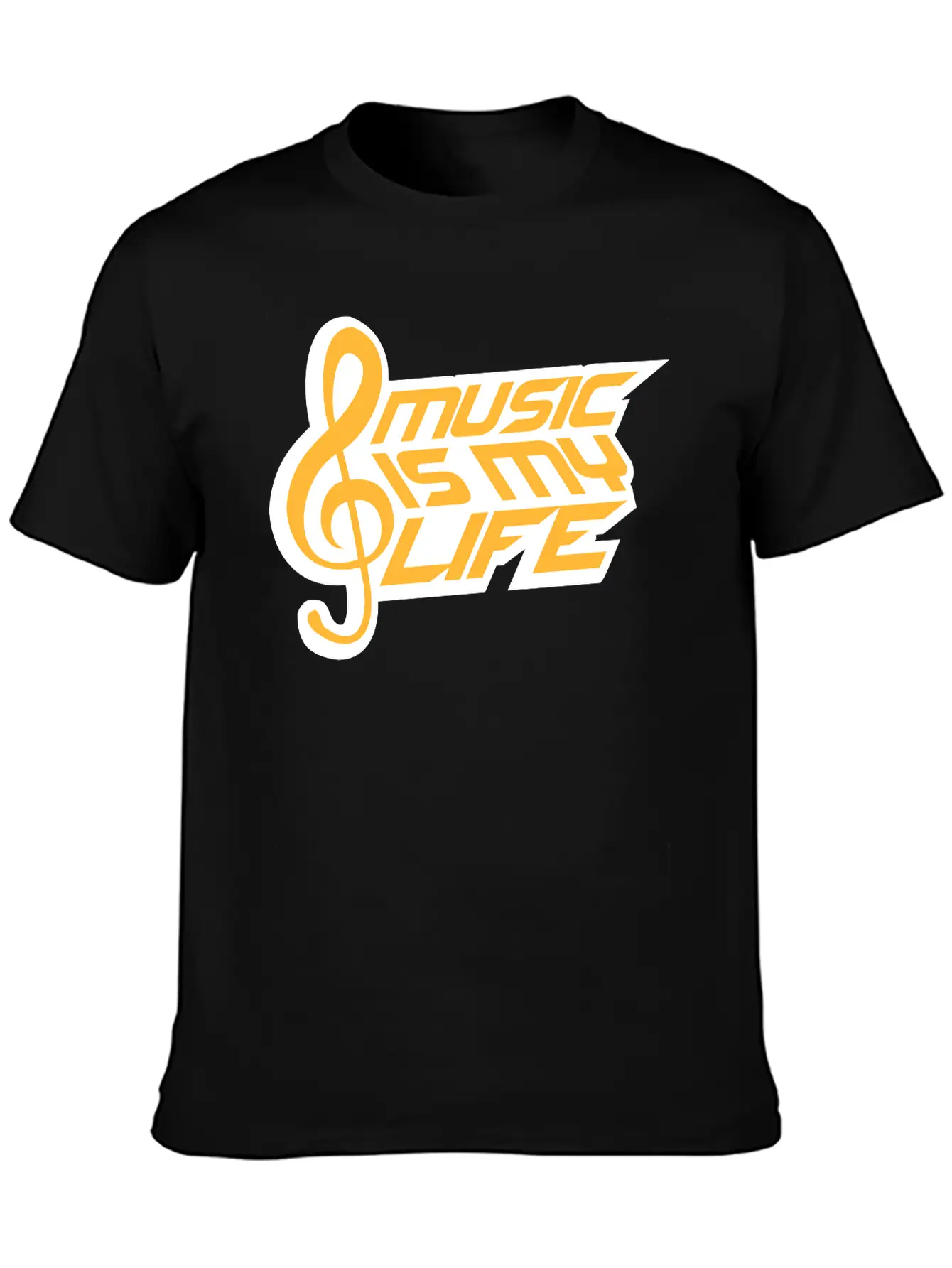 Music Is My Life Party Club Concert Sound Love Essential Cotton Tee For Daily Outfits ¨C Unisex Style