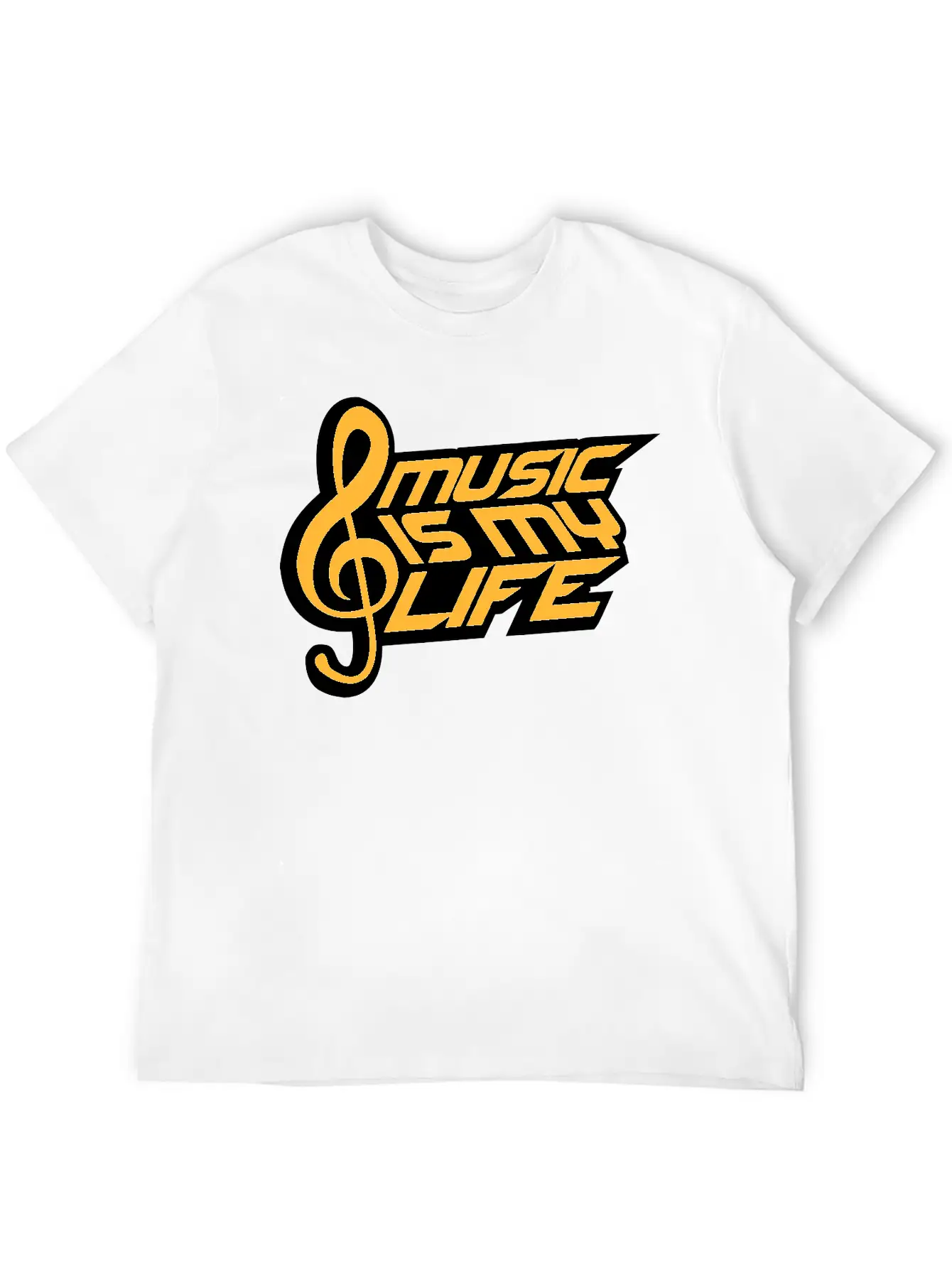 Music Is My Life Party Club Concert Sound Love Essential Cotton Tee For Daily Outfits ¨C Unisex Style
