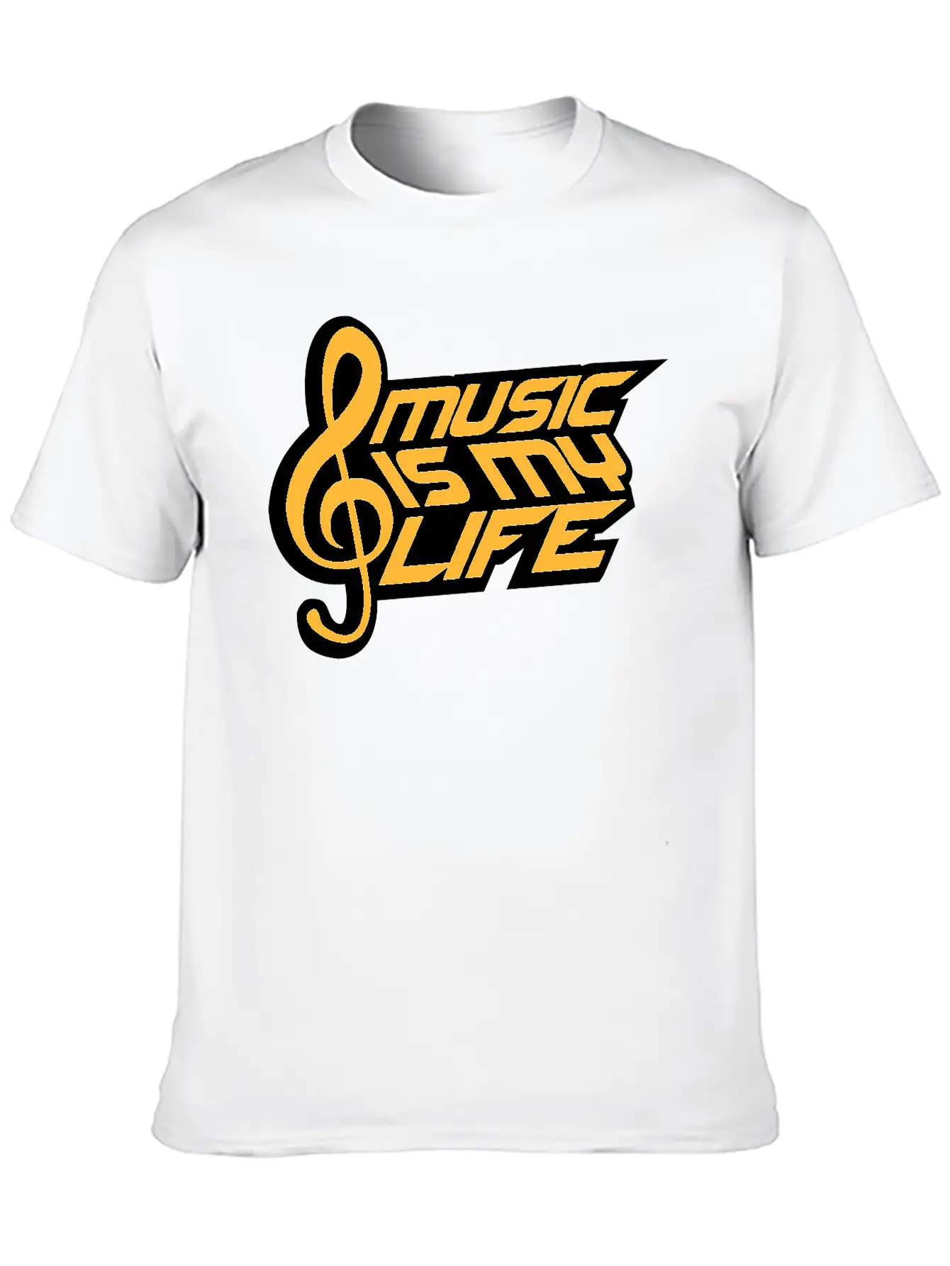 Music Is My Life Party Club Concert Sound Love Essential Cotton Tee For Daily Outfits ¨C Unisex Style