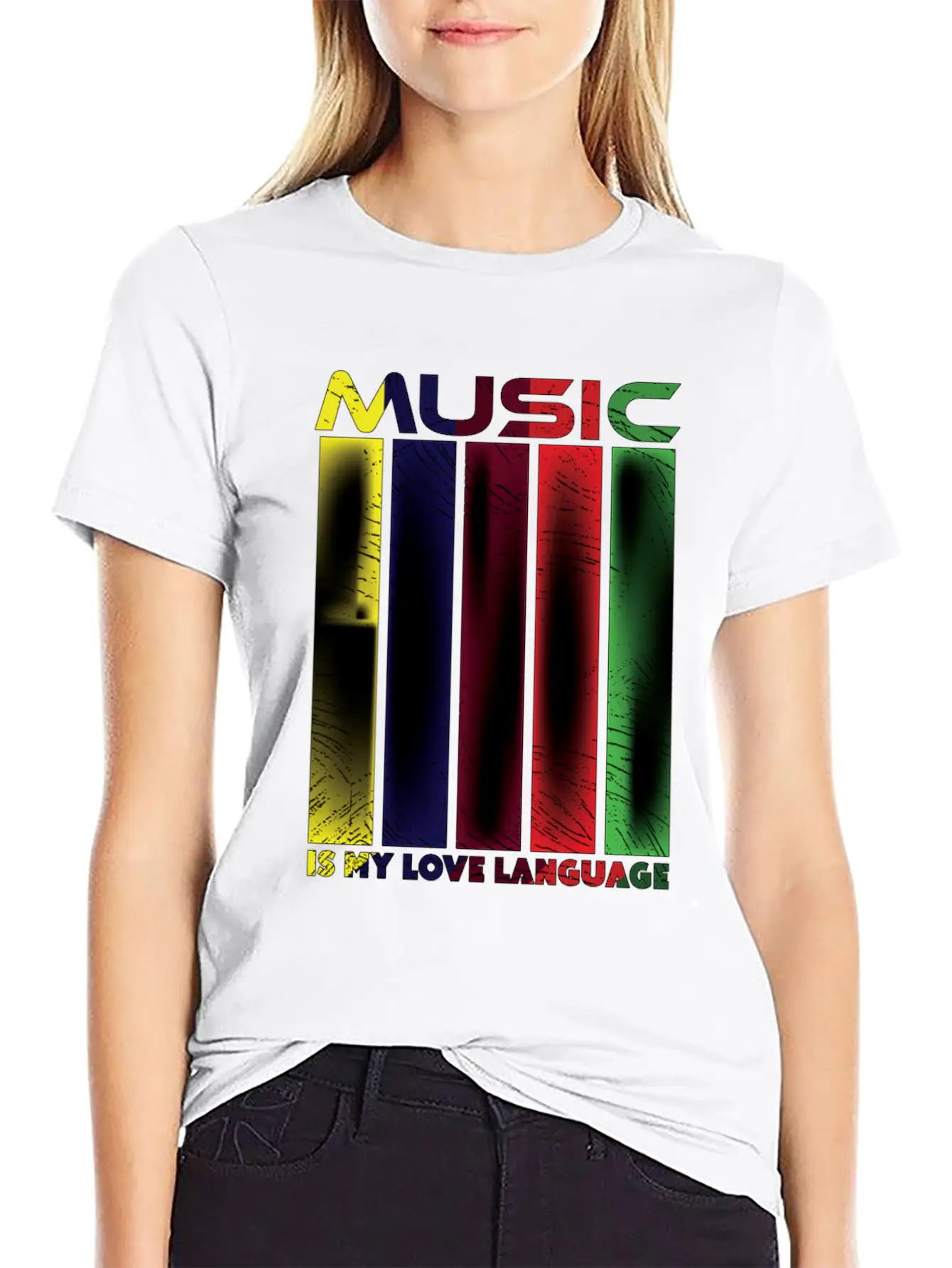 Music Is My Love Language - Funny Music Qoutes Essential Cotton Tee For Daily Outfits ¨C Unisex Style