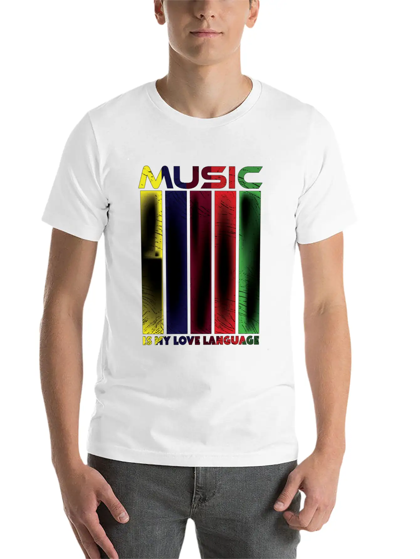 Music Is My Love Language - Funny Music Qoutes Essential Cotton Tee For Daily Outfits ¨C Unisex Style