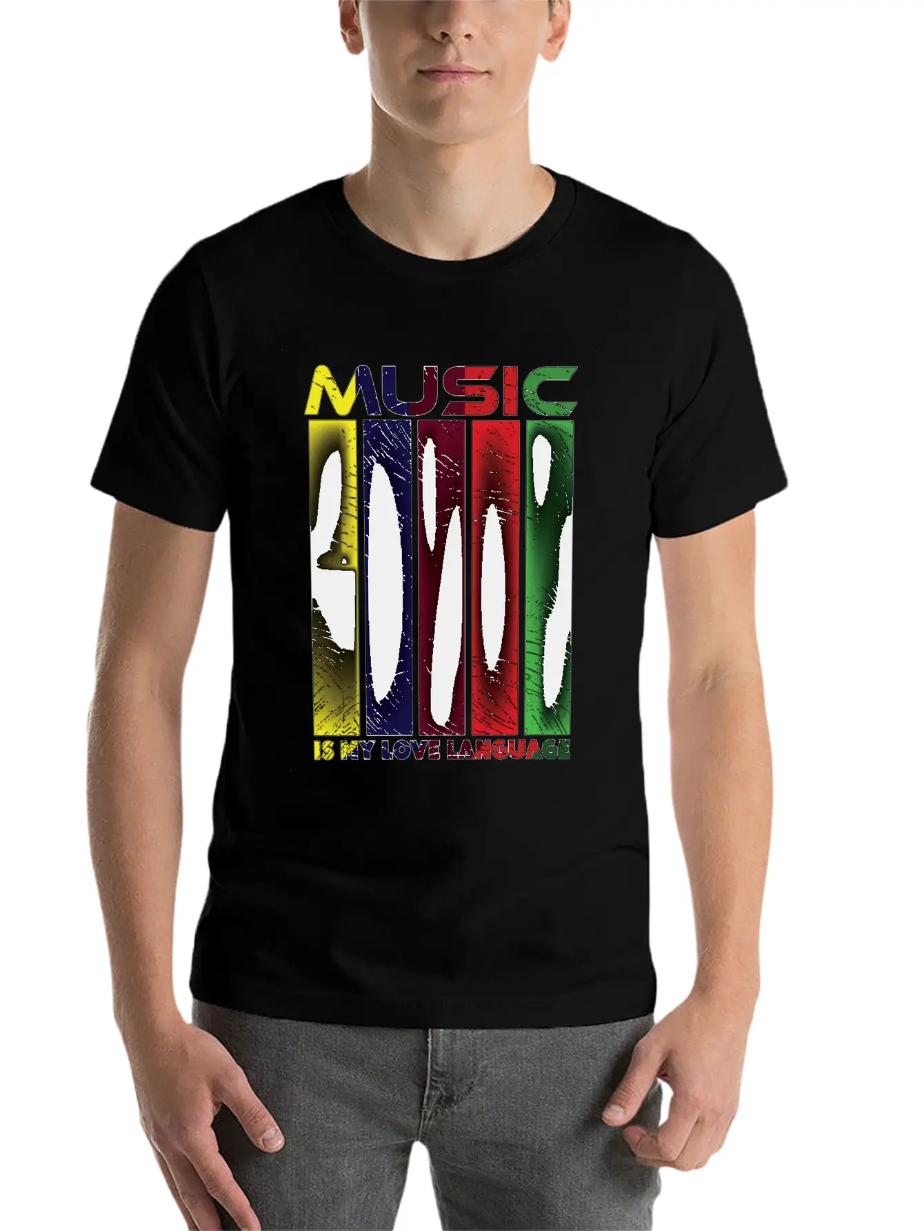 Music Is My Love Language - Funny Music Qoutes Essential Cotton Tee For Daily Outfits ¨C Unisex Style
