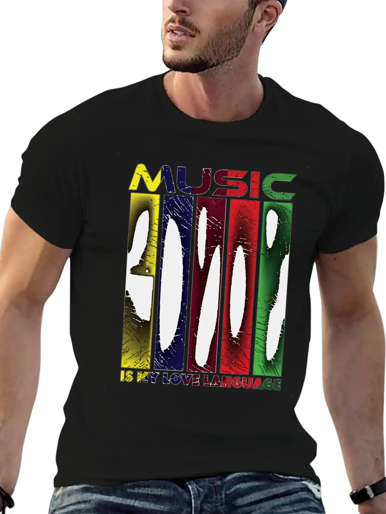 Music Is My Love Language - Funny Music Qoutes Essential Cotton Tee For Daily Outfits ¨C Unisex Style