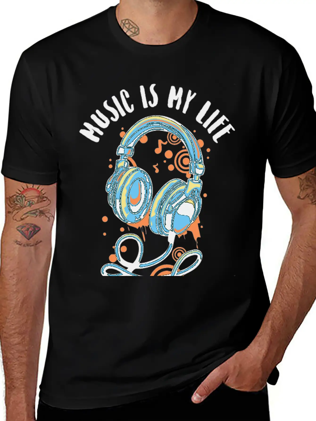 Music Life Style Essential Cotton Tee For Daily Outfits ¨C Unisex Style