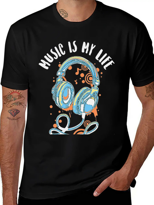 Music Life Style Essential Cotton Tee For Daily Outfits ¨C Unisex Style