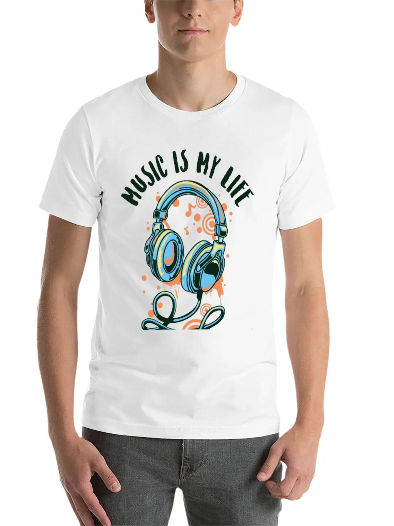 Music Life Style Essential Cotton Tee For Daily Outfits ¨C Unisex Style