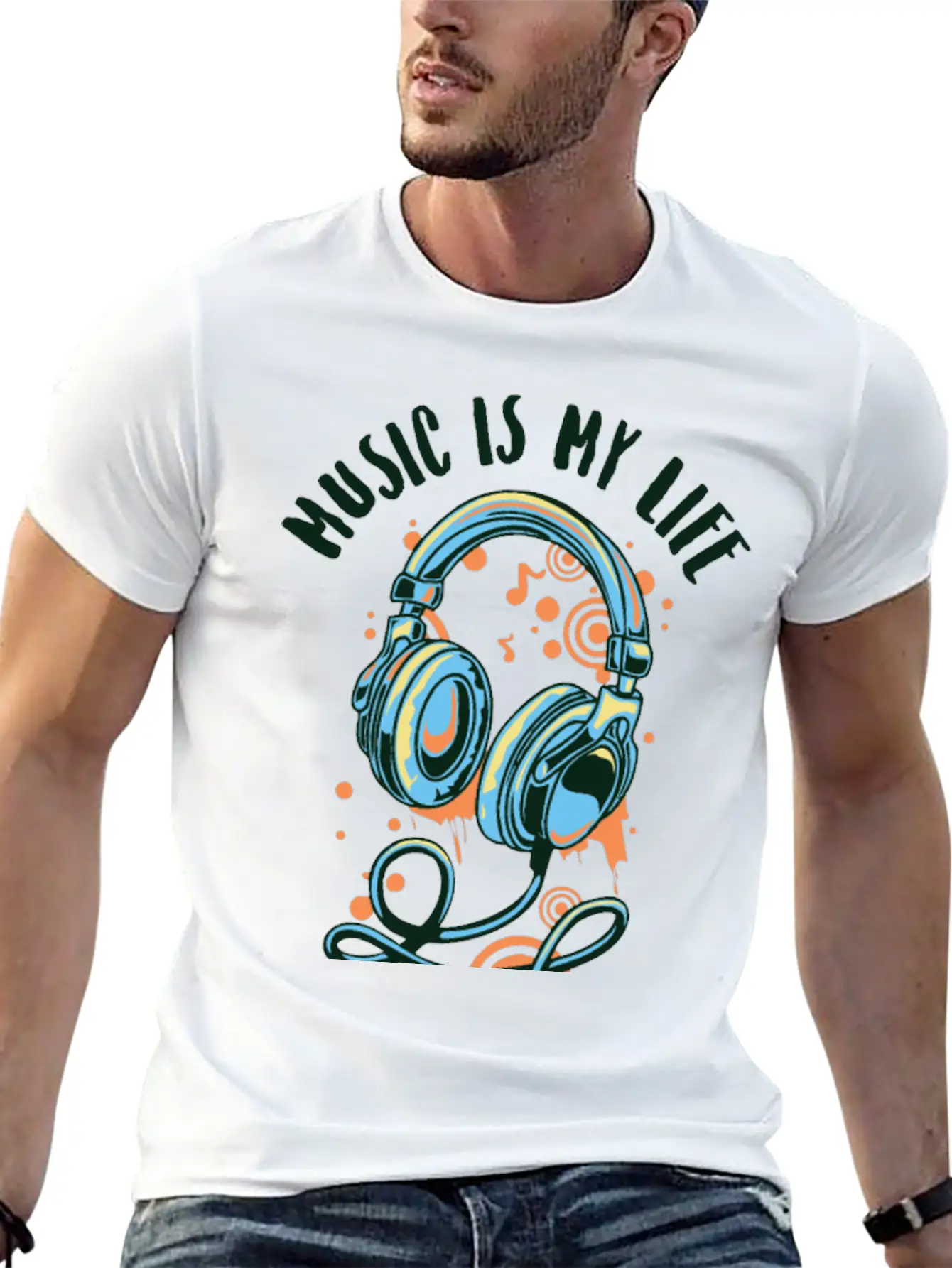 Music Life Style Essential Cotton Tee For Daily Outfits ¨C Unisex Style